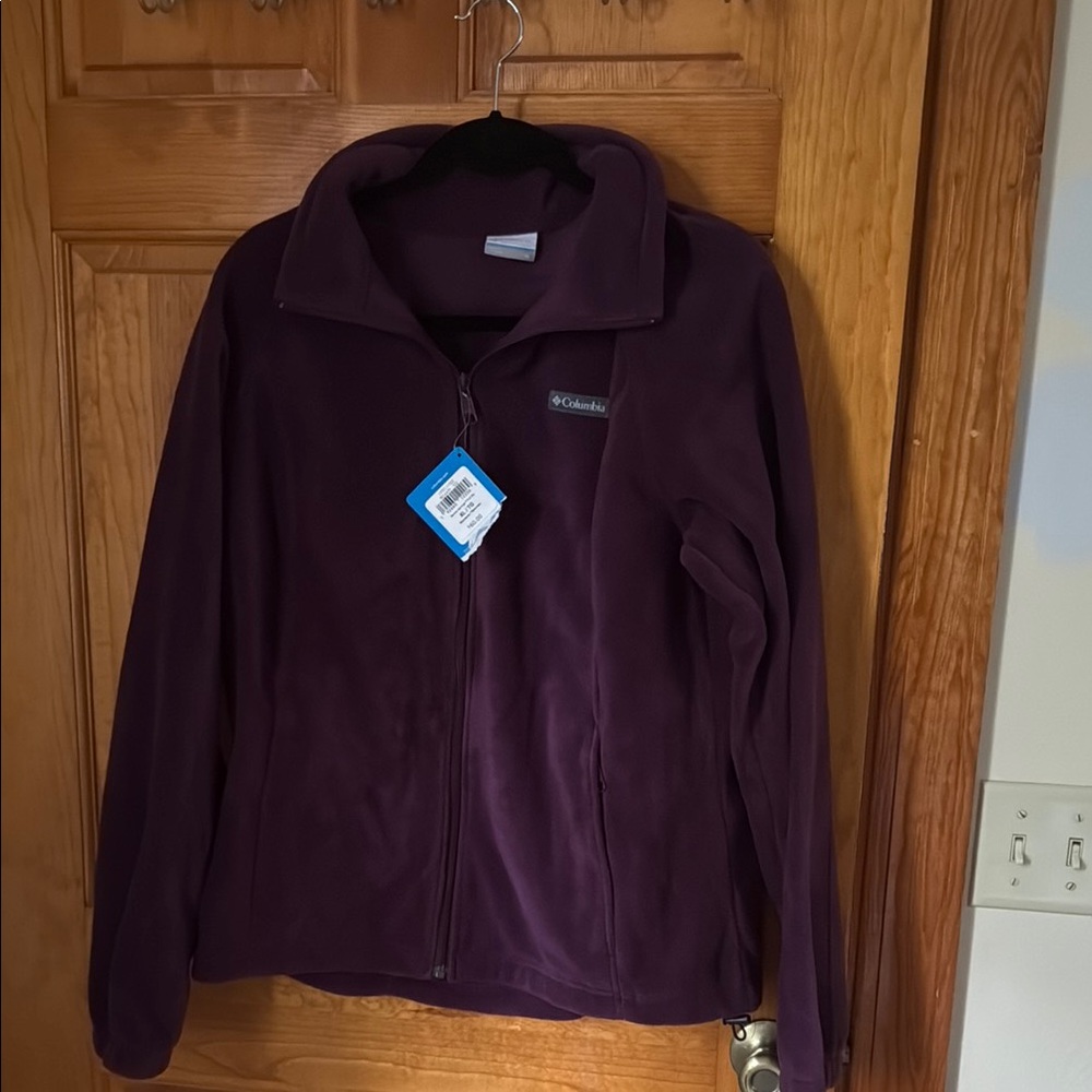 Columbia Purple fleece full zipper Outdoor Essential
